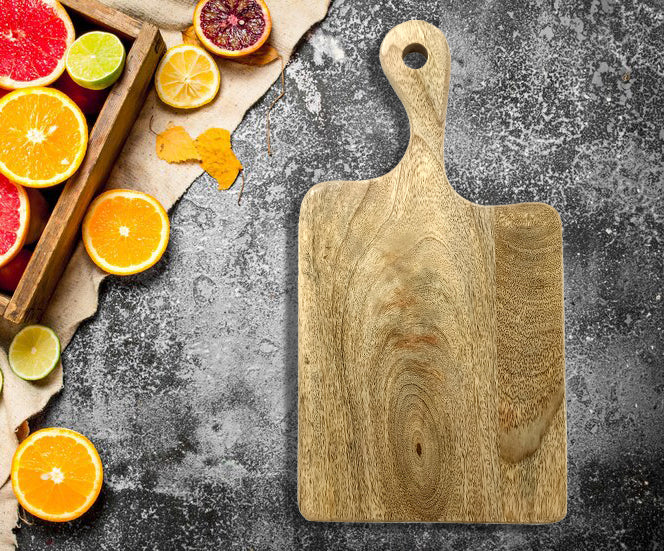 Affinity Décor Mango Wood Cutting Board Gift For Her Charcuterie Wooden Boards Serving Tray Kitchen Décor (15 X 8Inch)