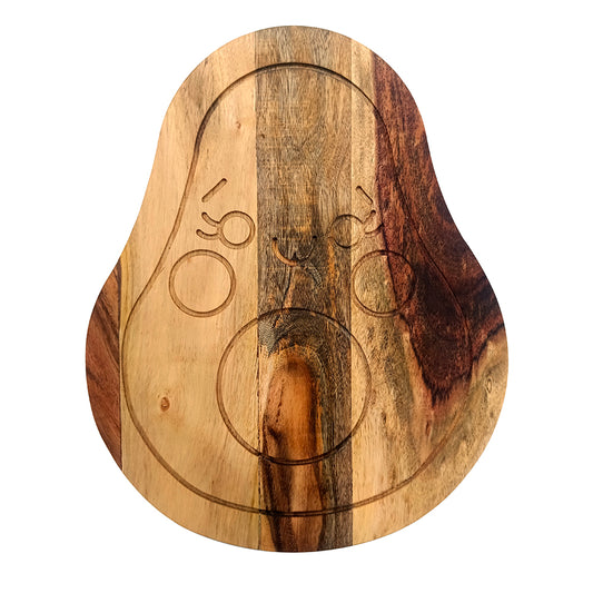 Funny Avocado Shape Acacia Wood Cutting Board Gift For Her Charcuterie Wooden Boards Fruit Shape Serving Tray Kitchen Décor ( Avocado 14.5 X 8Inch)