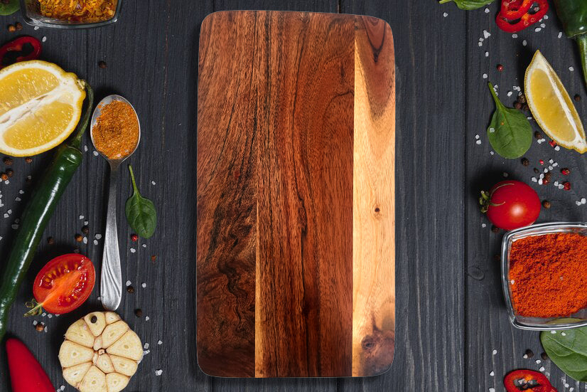 Affinity Décor Acacia Wood Cutting Board Gift For Her Charcuterie Wooden Boards Serving Tray Kitchen Décor (13 X 7Inch)