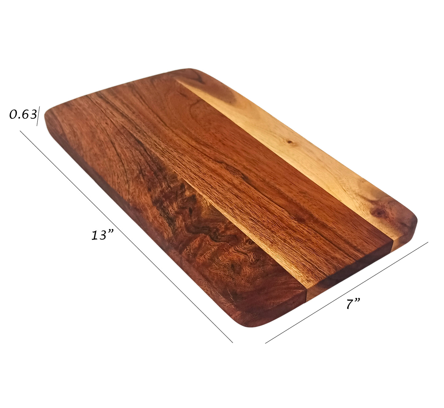 Affinity Décor Acacia Wood Cutting Board Gift For Her Charcuterie Wooden Boards Serving Tray Kitchen Décor (13 X 7Inch)