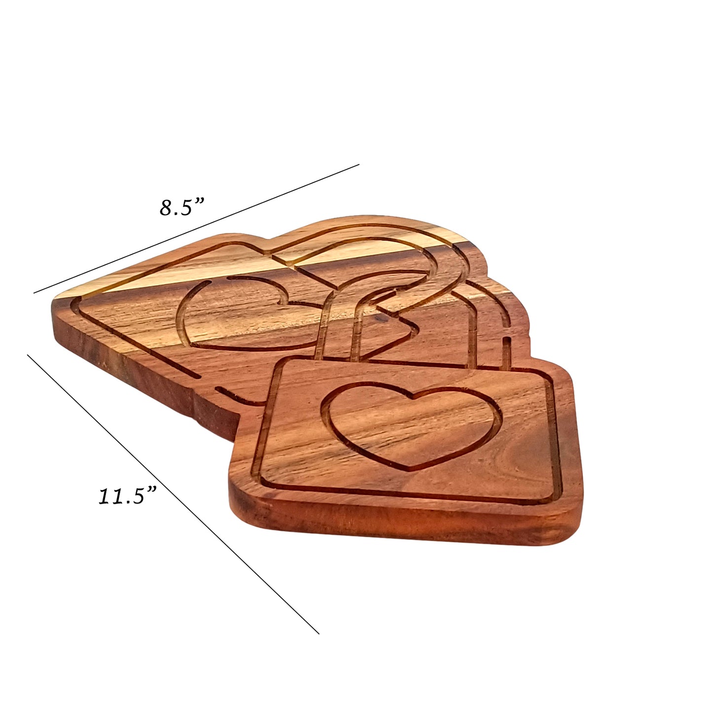 Lock Shape Wooden Cutting Board Gift For Her Vallentine Gift Board Gift For Couple Serving Tray