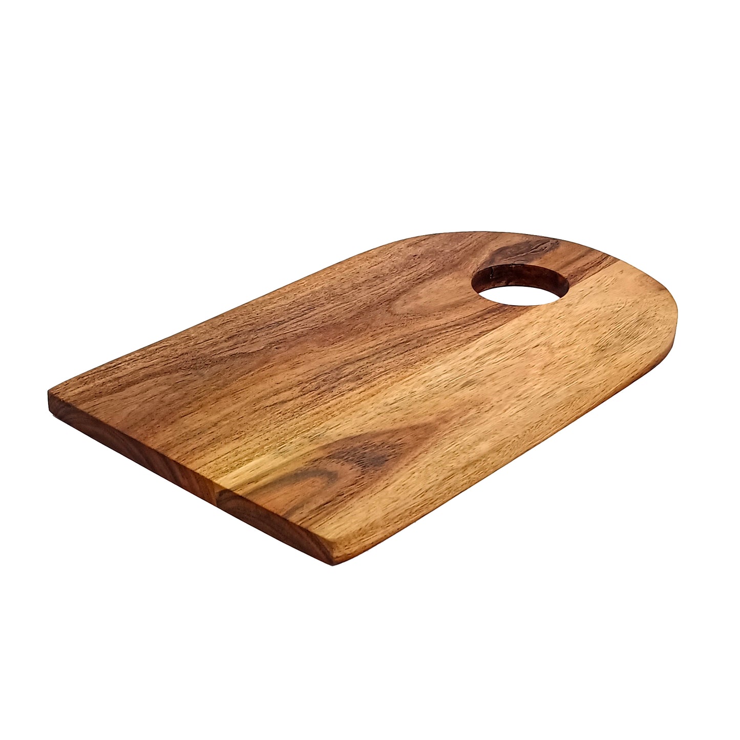 Affinity Décor Acacia Wood Cutting Board With Handle Gift For Her Charcuterie Wooden Boards Serving Tray Kitchen Décor (15 x 9 inch)