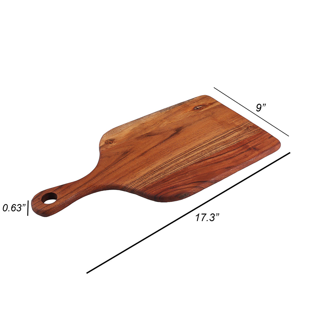 Affinity Decor Cutting Board Series, Acacia Wood Cutting Boards for Kitchen, Wooden Serving Charcuterie Board, Organic Wood Board, Ideal for Chopping Meat, Fruits, Cheese 17.3"x9"