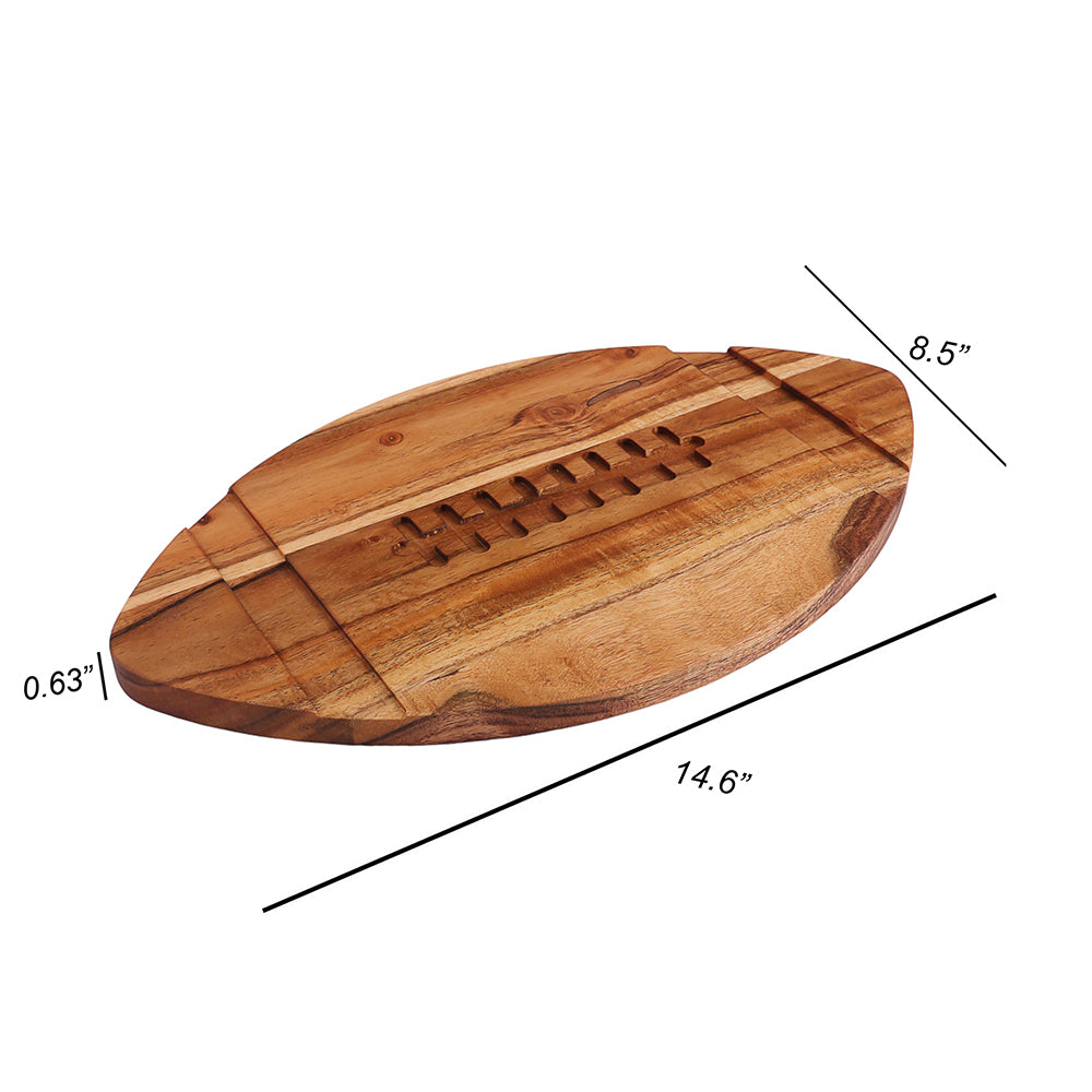 Cutting Board Series, Acacia Wood Baseball Cutting Boards for Kitchen, Wooden Serving Charcuterie Board, Organic Wood Board, Ideal for Chopping Meat, Fruits, Cheese 14.6"x8.5"