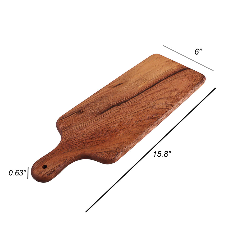 Cutting Board Series, Acacia Wood Cutting Boards for Kitchen, Wooden Serving Charcuterie Board, Organic Wood Board, Ideal for Chopping Meat, Fruits, Cheese 15.8"x6"