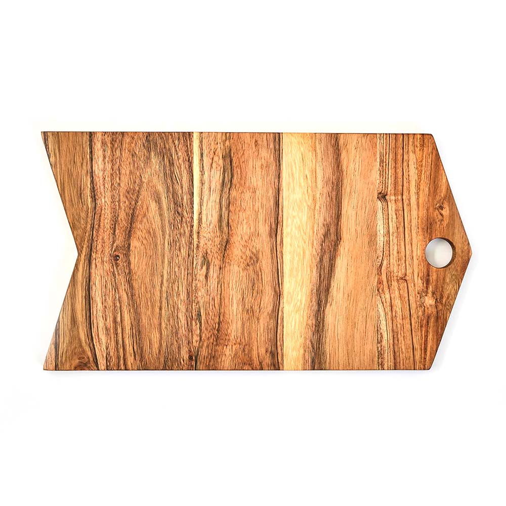 Affinity Decor Organic Acacia Kitchen Cutting Chopping Board for Butcher Block Cheese and Vegetables Fruit Salad Halloween Christmas Gift (Arrow Board 12"L x 7"W)