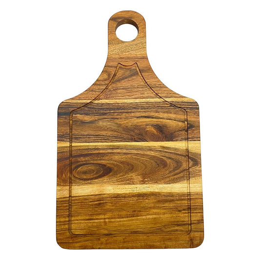 Affinity Decor Wood Cutting Board for Kitchen, 15.5"L x 9.25"W Shaped Wooden Cutting Boards with Hanging Hole & Groove, Charcuterie Boards, Serving Platter for Cheese & Kitchen Decoration