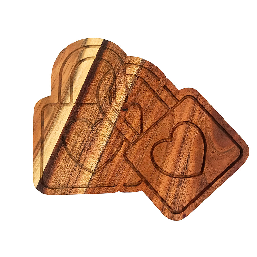 Lock Shape Wooden Cutting Board Gift For Her Vallentine Gift Board Gift For Couple Serving Tray