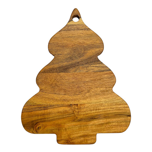 Christmas Tree Cutting Board Gifts Decor Acacia Wood Cutting Boards Fluffy Christmas Tree shaped Platters Wooden Charcuterie Cheese Board Presents Trays Festive Fruit Appetizer Platter