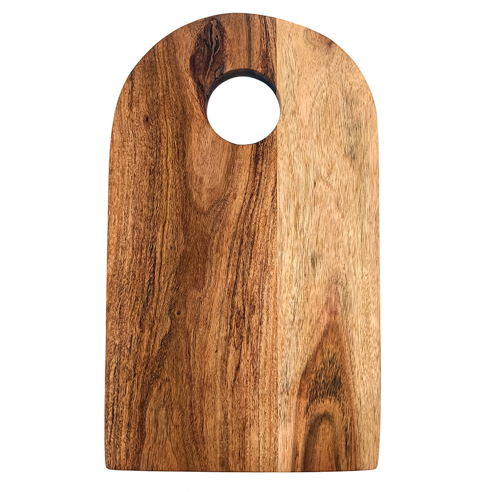 Affinity Décor Acacia Wood Cutting Board With Handle Gift For Her Charcuterie Wooden Boards Serving Tray Kitchen Décor (15 x 9 inch)