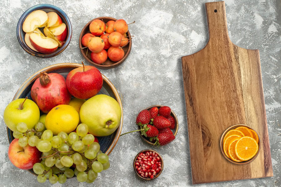 Wood Cutting Boards Kitchen, Thick Chopping Board, Serving Trays Large Wooden Cutting Board with Deep Juice Groove and Handles, Wooden trays for meat, fruit and cheese (14 X 6.25 X 0.63 Inch)